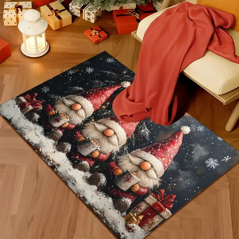 Holiday Gnome Welcome Floor Mat