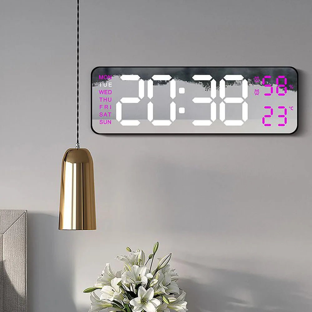 Compact Digital Clock with Alarm and Date
