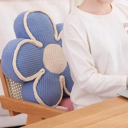 Soft Pink Floral Pillow Cushion