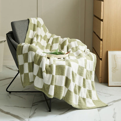 Vibrant Plaid Throw Blanket