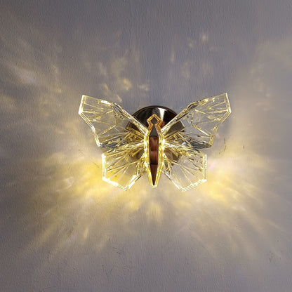 Simple White Butterfly Wall Light - Befez