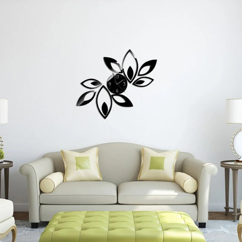 Modern 3D Wall Clock Decor