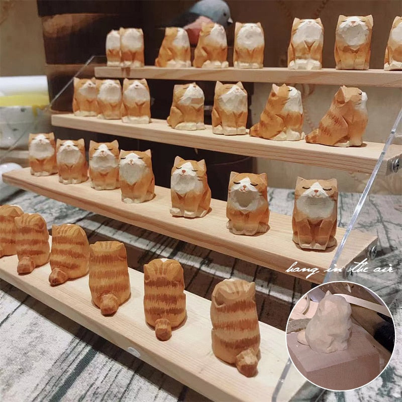 Adorable Handcrafted Wood Animal Figurines