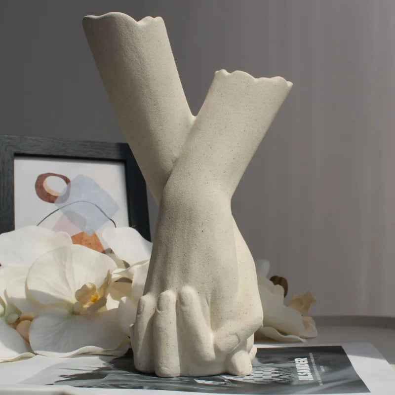 Romantic Couple Ceramic Vase