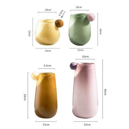 Round Clear Decorative Vase