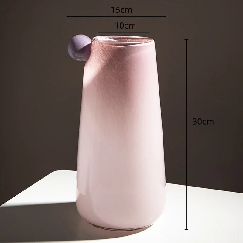 Round Clear Decorative Vase