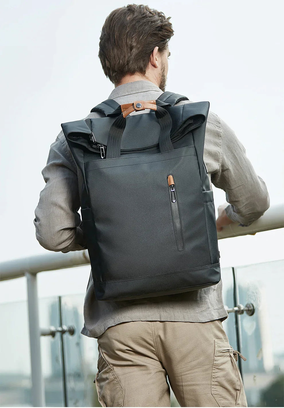 Practical Men's Travel Backpack with USB and Water Resistance - Befez