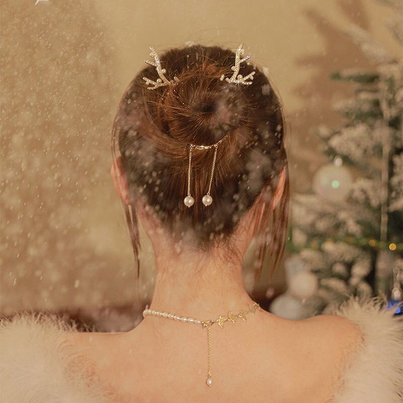 Lovely Deer Hair Tie Ponytail Clip