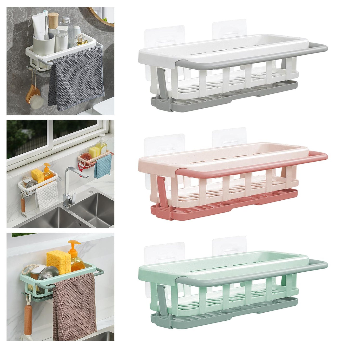 Space Saving Kitchen Sink Storage Rack Organizer