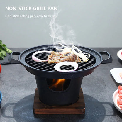 Compact Portable Non Stick Hibachi Grill
