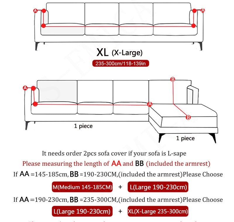 Stylish Slip Resistant Stretch Sofa Protector