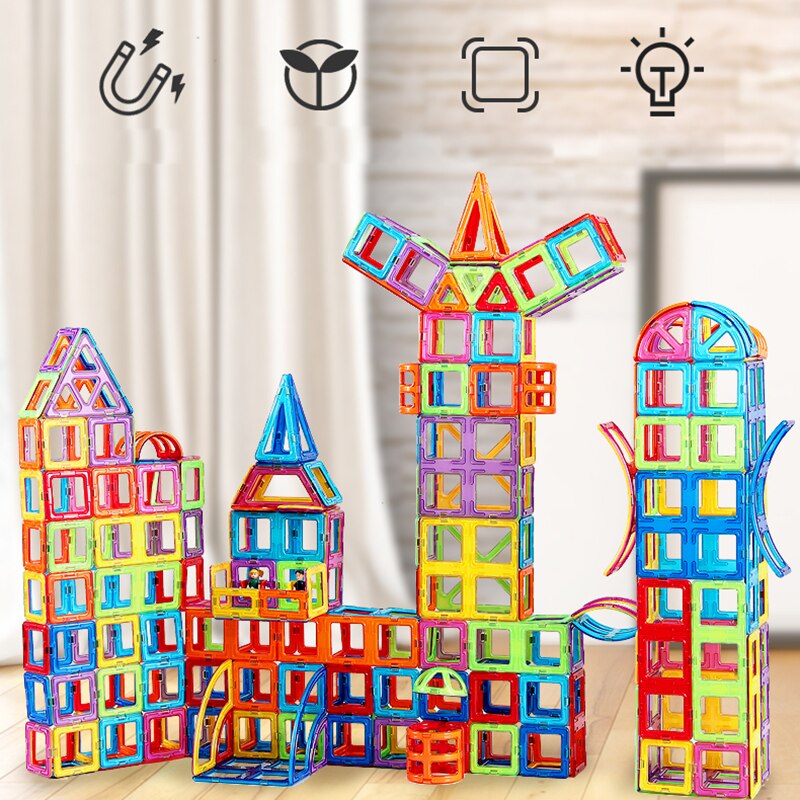 Fun Magnetic Blocks Construction Toy Set