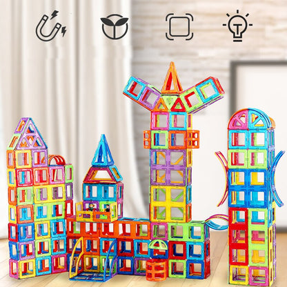 Fun Magnetic Blocks Construction Toy Set