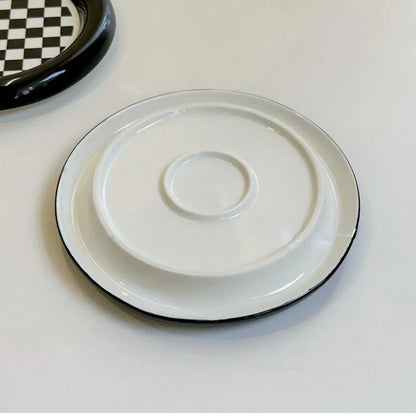 Simple White Ceramic Plates