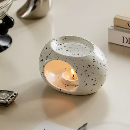 Aroma Essential Oil Black Ceramic Diffuser