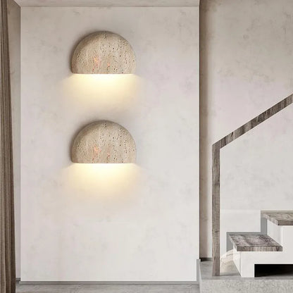 Rustic Natural Stone Vintage Wall Lamp