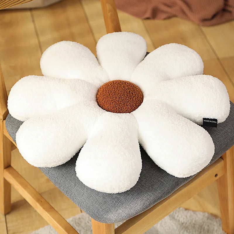 Soft Floral Pattern Throw Pillow