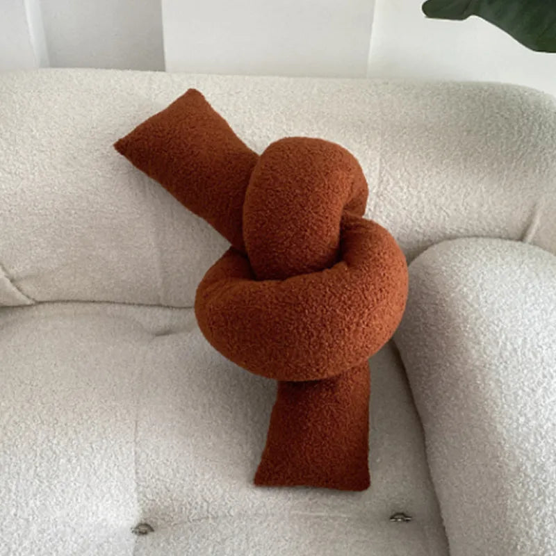 Soft Abstract Throw Pillow