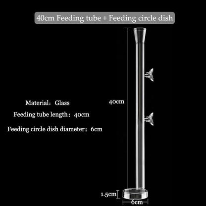 Clear Fish Tank Feeding Tube Aquarium Accessory