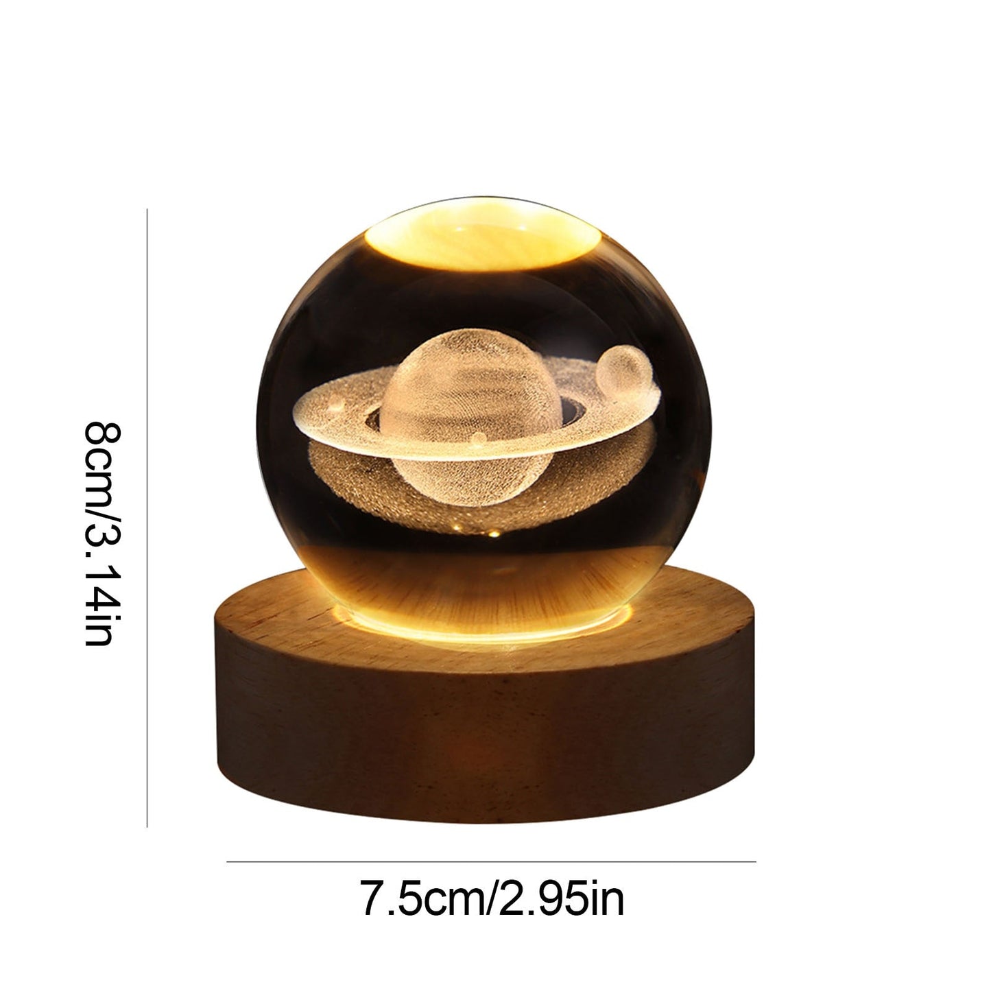 Sparkling Glass Orb Decorative Centerpiece