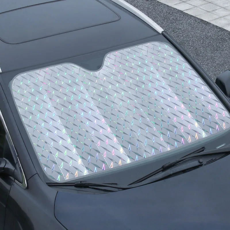 Premium Car Sun Shade with UV and Heat Blocker