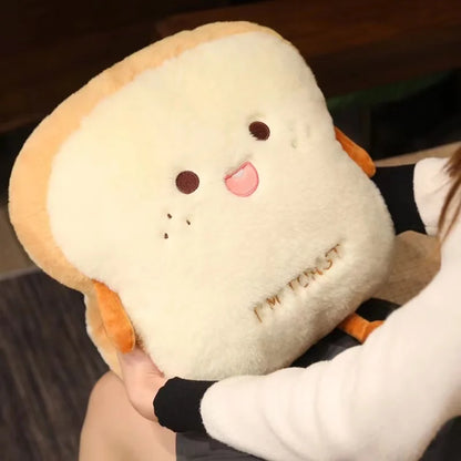 Cozy Plush Bread Shaped Hand Warmers Pillow