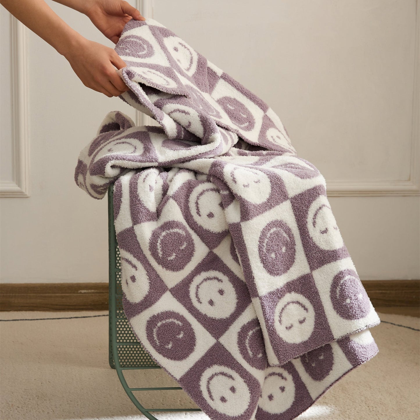 Colorful Plaid Throw Blanket