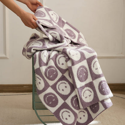 Colorful Plaid Throw Blanket