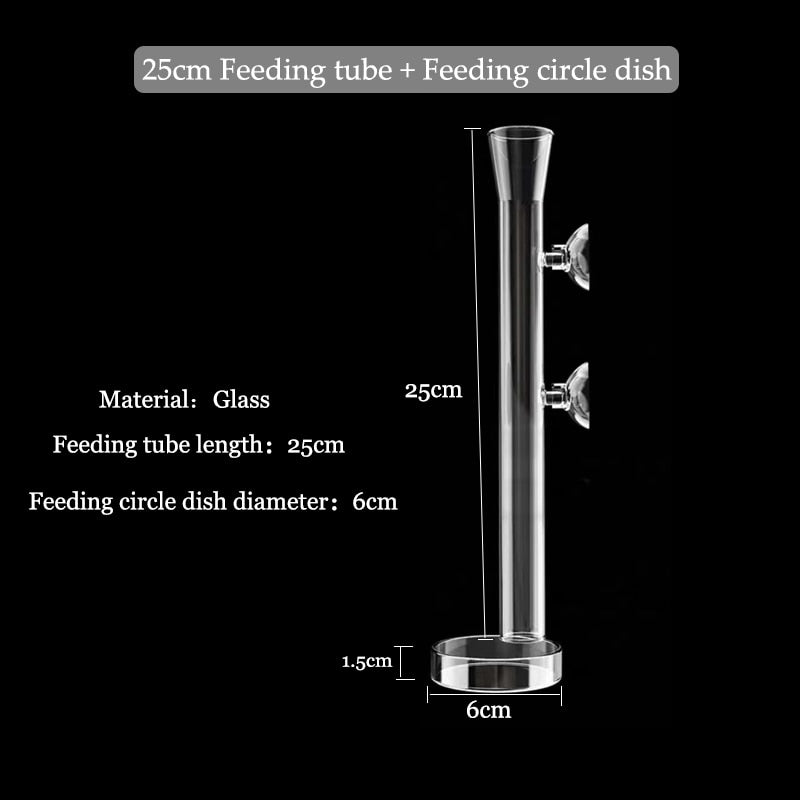 Clear Fish Tank Feeding Tube Aquarium Accessory