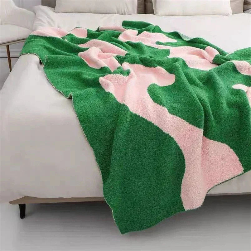 Colorful Striped Throw Blanket