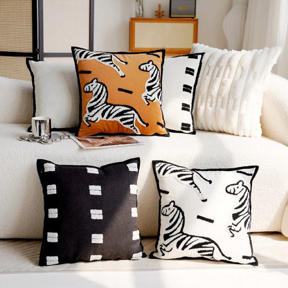 Stylish Horse Pattern Throw Pillow for Home Decor