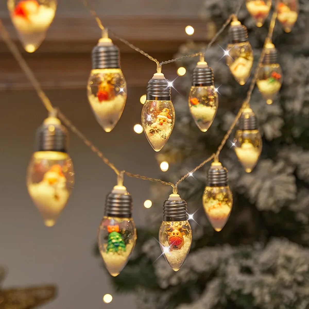 Warm White LED Fairy String Lights 2m 10 LEDs Battery Operated - Befez