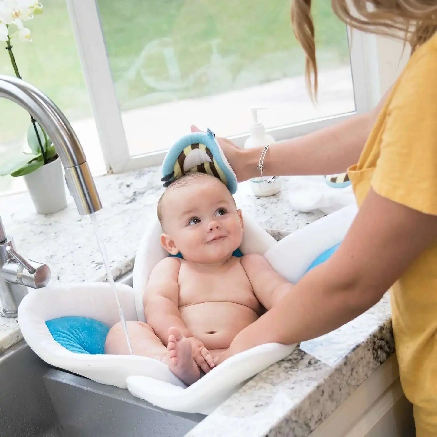 Soft Flower Shaped Non Slip Baby Bath Mat