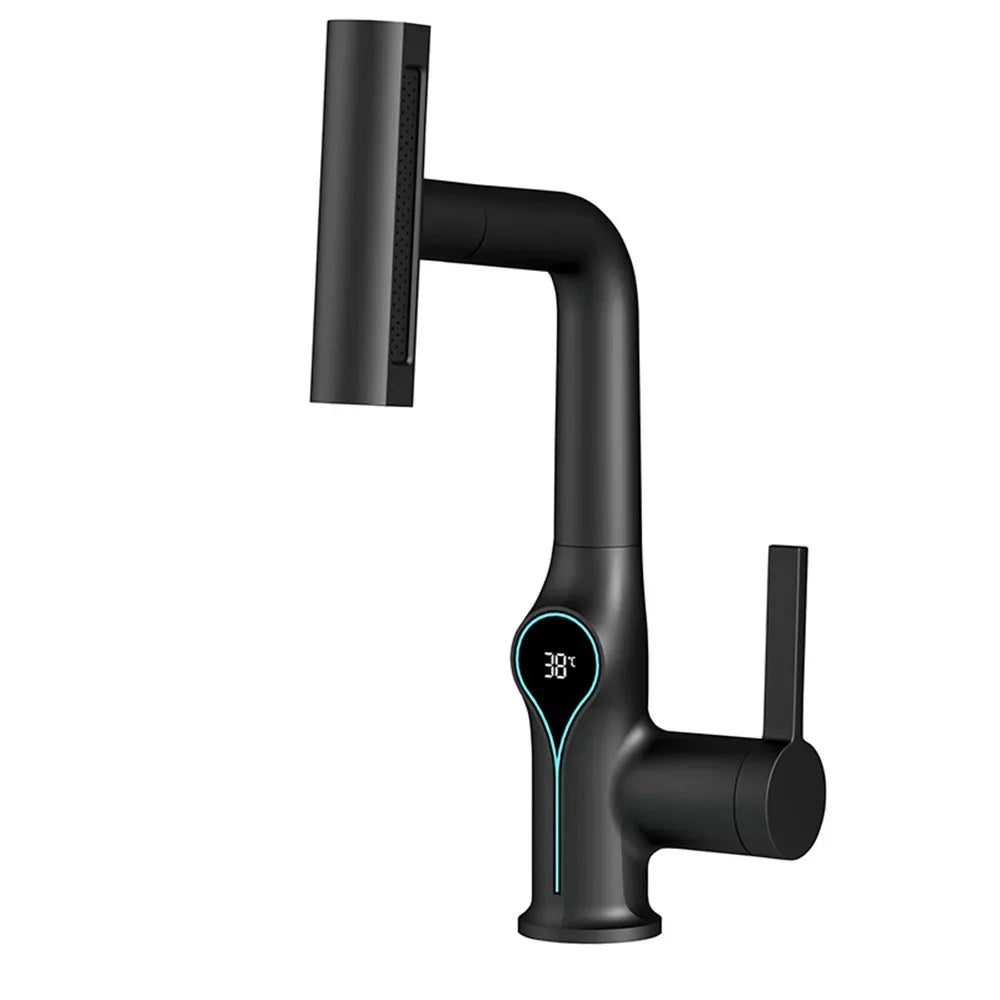 Modern Sink Faucet with LED Temperature Control - Befez