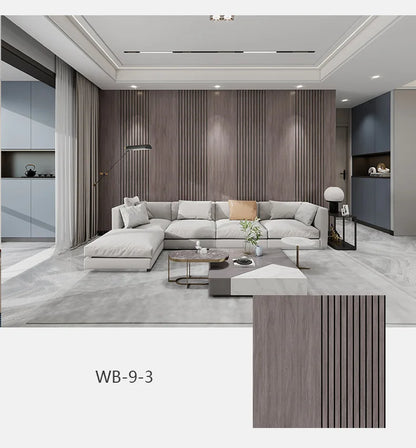 Textured Wooden Wall Stickers Decorative Panels