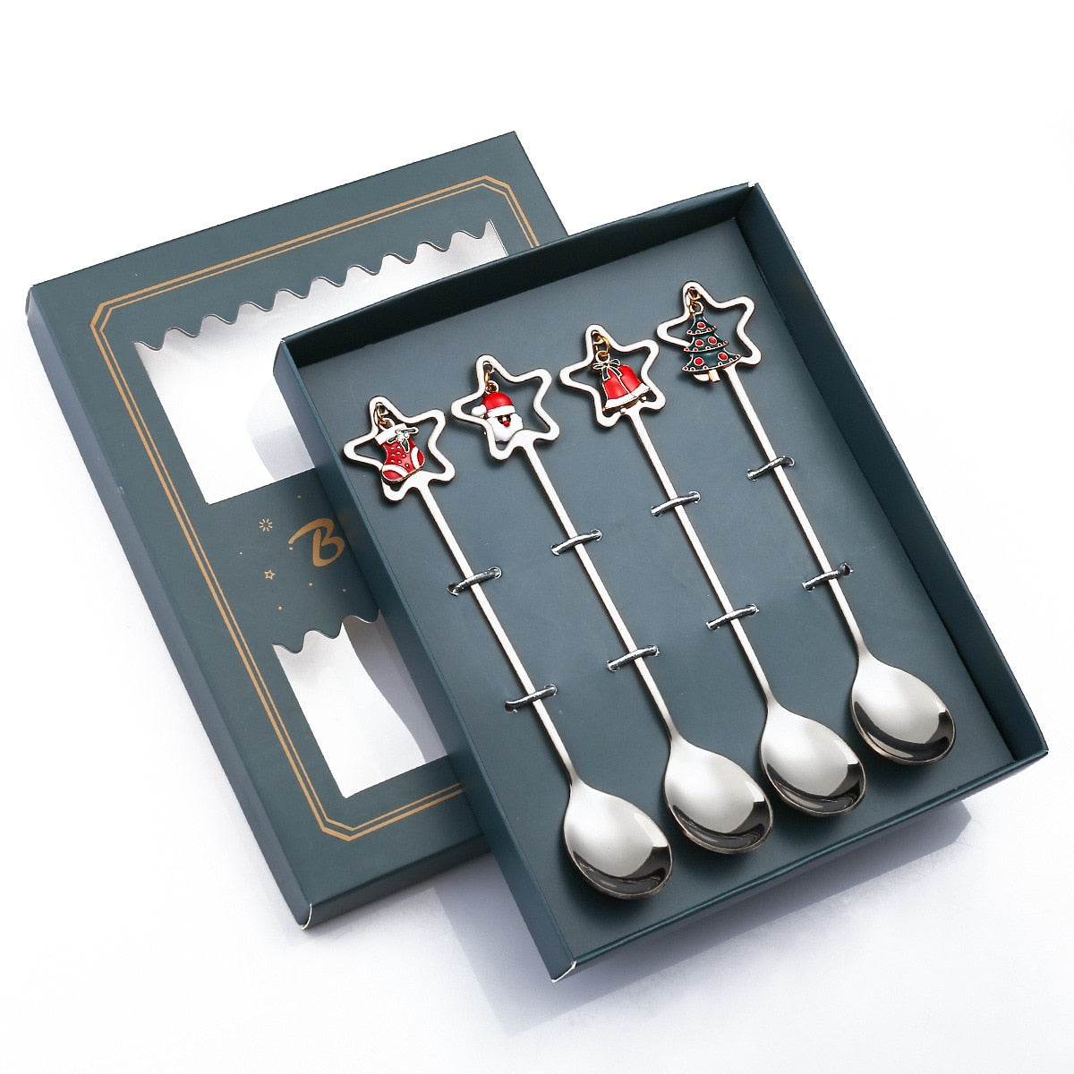 Festive Holiday 4 Piece Dinner Table Set