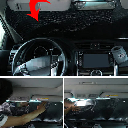 Premium Car Sun Shade with UV and Heat Blocker