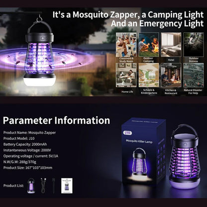 Portable LED Camping Light with Mosquito Killer