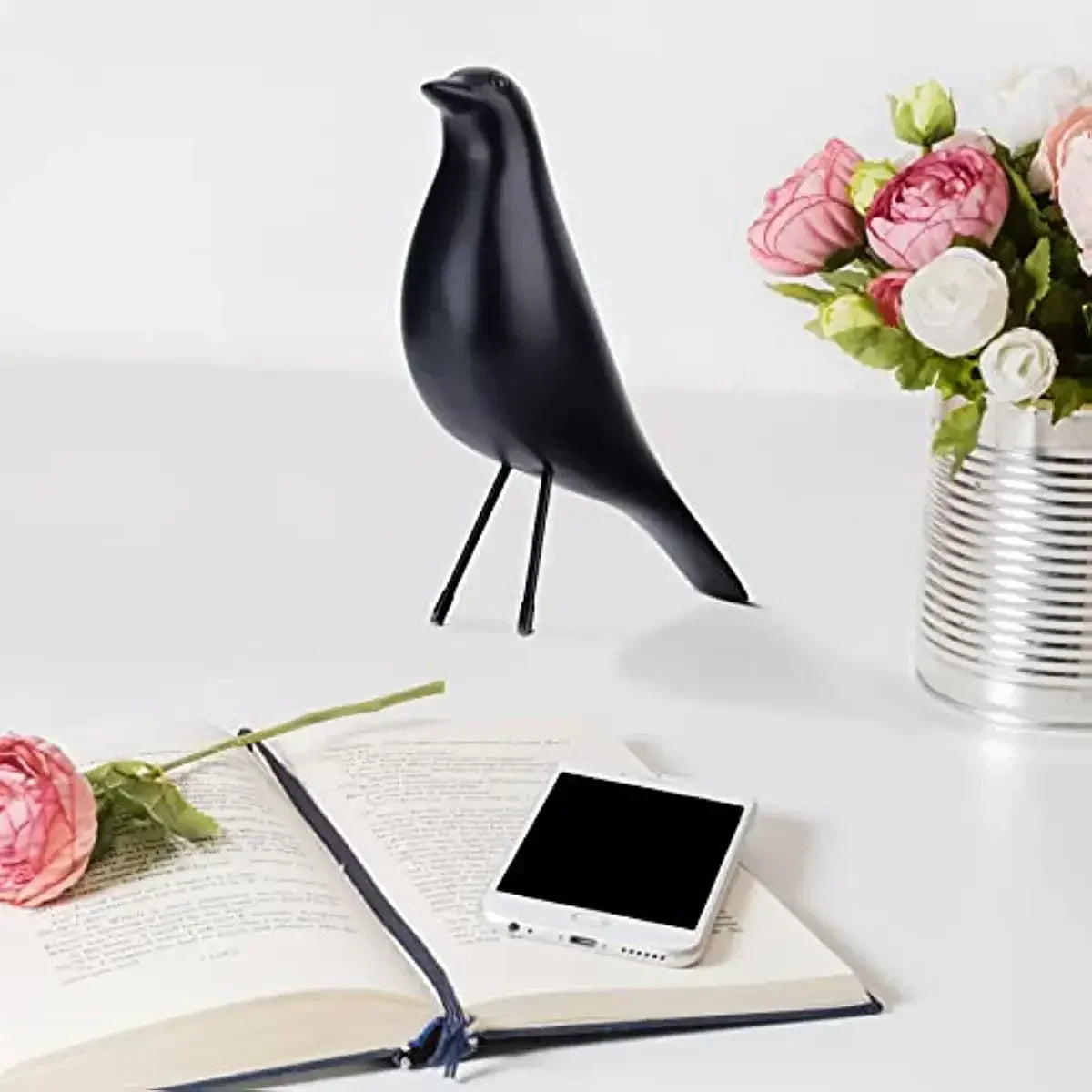 Stylish Bird Figurine Made of Resin