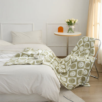Colorful Plaid Throw Blanket