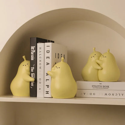 Cuddly Pear Shape Book Ends