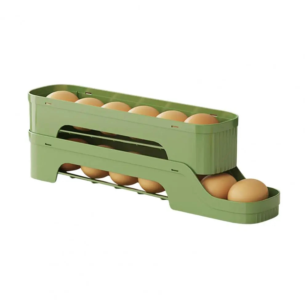Clear 4-Tier Rolling Egg Storage Container - Befez