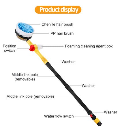 Befez Turbo Car Wash Brush with Soap Dispenser & Extension