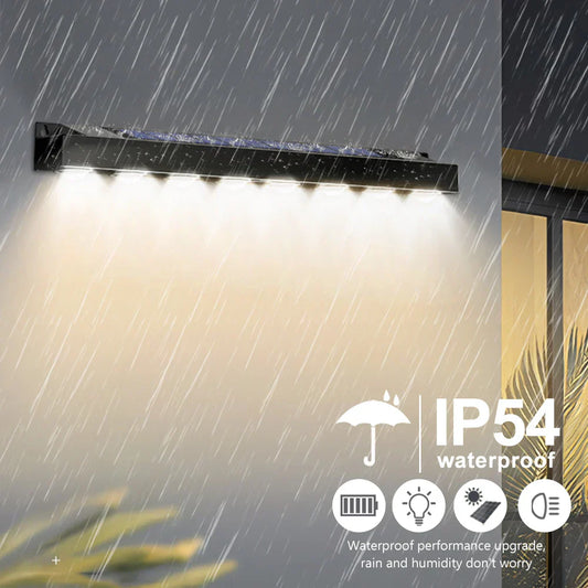 Bright Solar Powered Garden Fence Lights 4-Pack - Befez