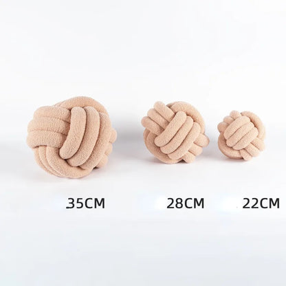 Textured Rope Knot Decor Pillow
