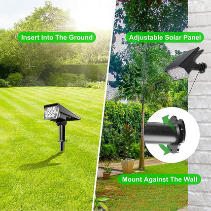 Outdoor Solar Powered Garden Lamp Set of 4