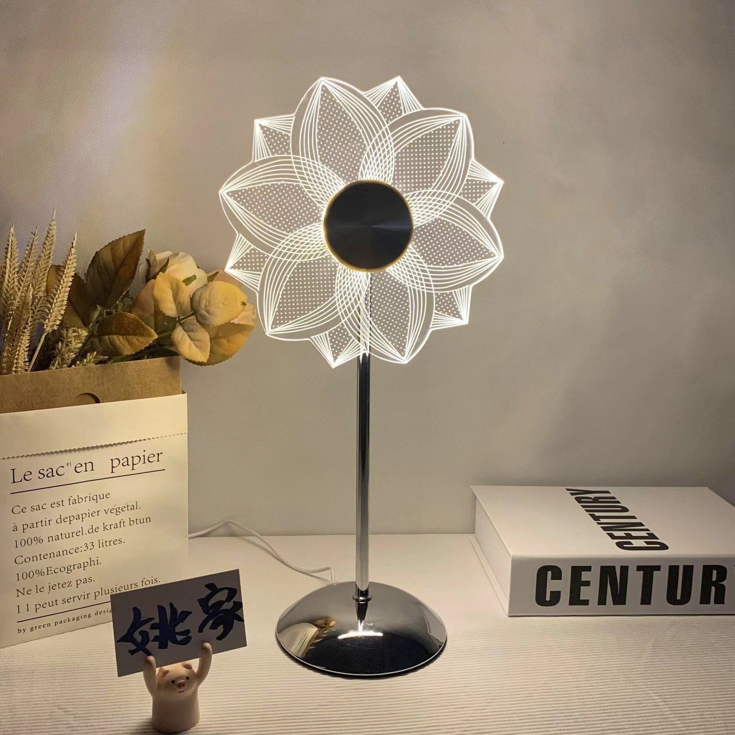 Colorful Rainbow Desk Table Lamp