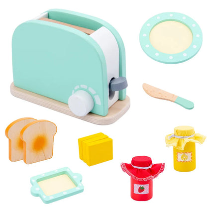 Deluxe Wooden Play Kitchen Set