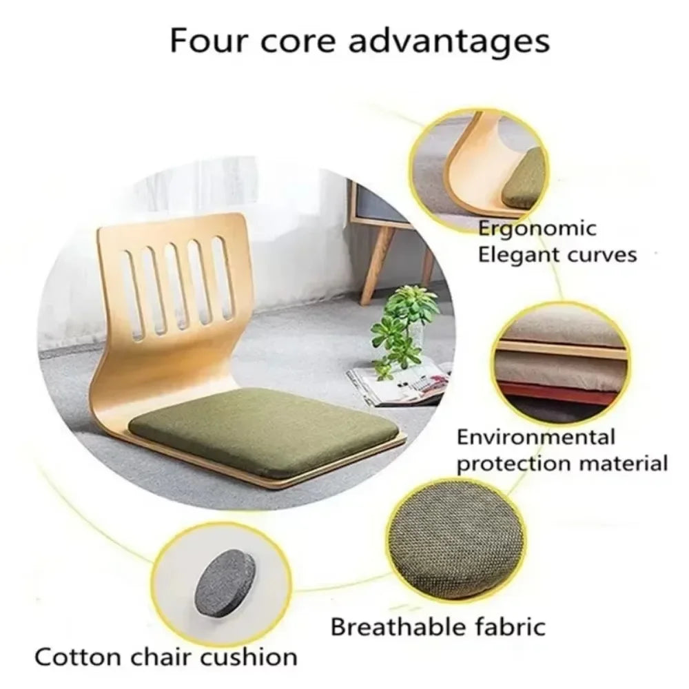 Foldable Traditional Japanese Floor Chair