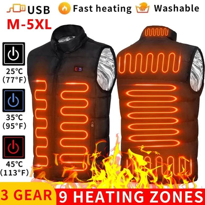 Warm Heated Jacket for Men and Women Outdoor